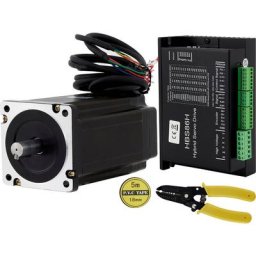 Nema34 12Nm Boucle fermee Moteur Hybride Pas-a-Pas 205mm 6A 2 Phase & Contrleur Pilote Contrleur
