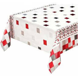 Nappe de Cuisine Résistante aux Taches Moderne Tissu Ciré Plastifié Housse de Table de Protection