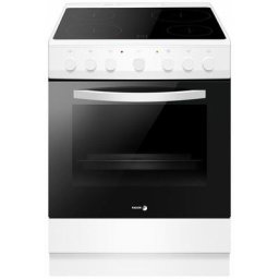Cuisinière vitrocéramique Multifonction 67L Fagor 6200W 60cm, facv 1001 b - Blanc