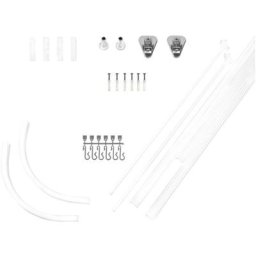 Rail de rideau de douche universel Blanc 160x70 cm Ridder Blanc