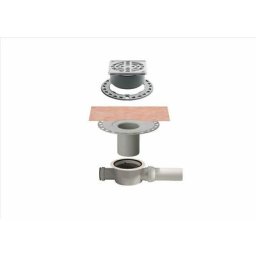 Kit d'évacuation pour douche à l'italienne, sortie horizontale kerdi drain - Le kit d'évacuation