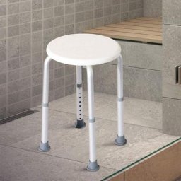 Tabouret de Douche, Blanc, 323236-54cm - Skecten