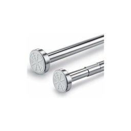 Tringle Télescopique En Acier Inoxydable 45-60 Cm Extensible, Tringle De Rideau De Douche Sans