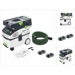 Ctlc midi Aspirateur sans fil 36V (2x 18 v) classe de poussière l + 2x Batteries 4,0 Ah - sans
