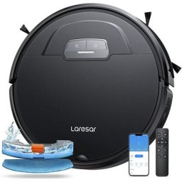 Laresar - Aspirateur Robot, Robot Aspirateur Laveur 4500 Pa avec Auto Capteur de Traçage,