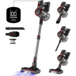 Aspirateur Balai sans Fil, 25kpa/50 Mins, Aspirateur sans Fil 4 en 1, Batterie Amovible, Aspirateur
