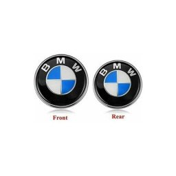 Lot de 2 emblèmes de coffre de capot applicables Emblèmes bmw Emblème bmw de remplacement Logo 82