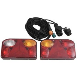 Vidaxl - Feux de remorque 2 pcs Rouge 23x6x13 cm 12V ampoule classique n/a