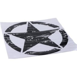 Autocollant de carrosserie de voiture 19.7in décoration étoile noire pour Jeep F150 Wrangler