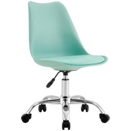 Eyre Chaise de bureau à roulettes 97x47x58cm 7house Vert