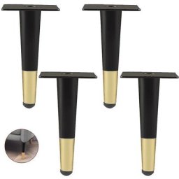 Ensemble de 4 pieds de meubles, pied de canapé inclinable, pied de table, pieds d'armoire, pieds en