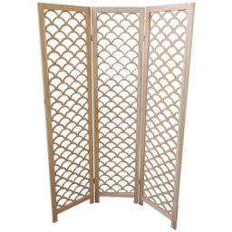 Paravent en bois Kapalua 2x120x170cm 7house Naturel