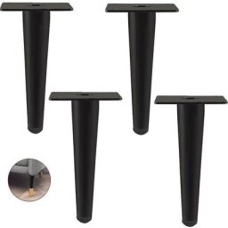 Ensemble de 4 pieds de meubles, pied de canapé inclinable, pied de table, pieds de meuble, pieds en