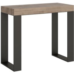 Console Tecno Chêne Nature cadre Anthracite