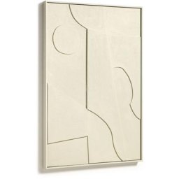 Tableau abstrait Talin beige 60 x 90 cm - Beige - Kave Home