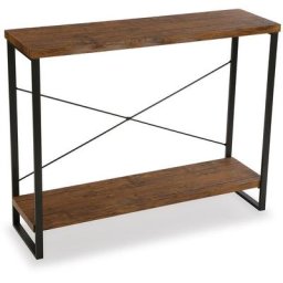 Versa - Taline Meuble d'Entrée Étroit, Table console, 80x30x100cm - Noir