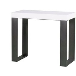 Console Tecno Frêne Blanc cadre Anthracite