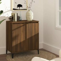 Buffet Bahut | Meuble de rangement Commode Chêne marron 60x35x70 cm Bois d'ingénierie 40000 - Brun