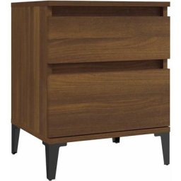 Table de chevet Chêne marron 40x35x50 cm Vidaxl Chêne marron