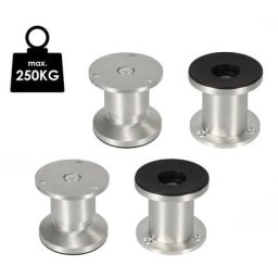 4X Pieds de meuble Canapé Pied de support Pied d'armoire Réglable Armoire Pied de canapé Pieds de