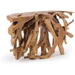 Console en racine de teck cm 120 x 40 x 77 h