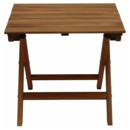 Miliboo - Table basse de jardin pliante en bois massif L40 cm itza - Naturel