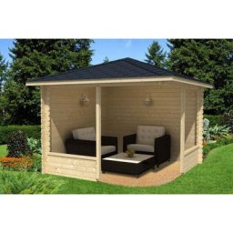 Alpholz - Tonnelle pentagonale Maik-28 Naturel 325 x cm - Naturel