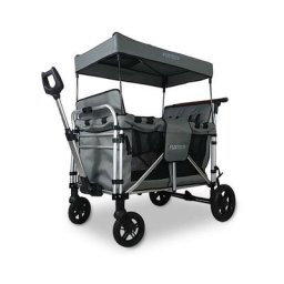 Fuxtec - Chariot de jardin pliable Family Cruiser - Banquettes amovibles 4 places - Gris