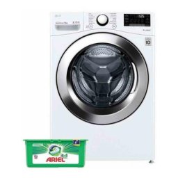 Lave-linge frontal 15kg 1100trs/min Grande capacité Wi-fi Machine à laver hublot - Blanc - LG