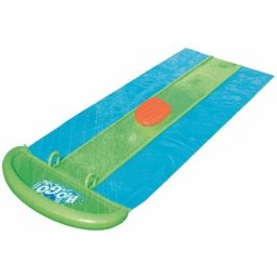 Tapis de Glisse Toboggan d'Eau Gonflable Bestway H2O Go Slime BlastTriple 549 cm