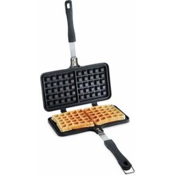 Gaufrier supérieur - Double gaufrier en aluminium moulé sous pression avec revêtement intérieur
