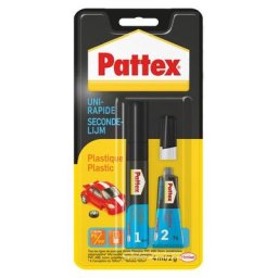 Pattex - Colle Plastique Uni-rapide 2gr - Transparent