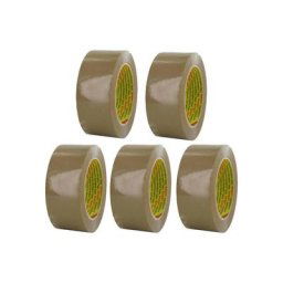 Ruban adhésif polypropylène 3M havane 50mm x 100 mm x 5 - Marron