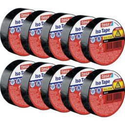 56192 Ruban isolant noir (l x l) 10 m x 15 mm 10 pc(s) - Tesa