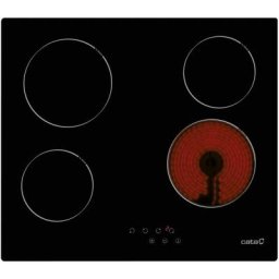 Table de cuisson vitrocéramique radiant TN604 60cm noire - Cata
