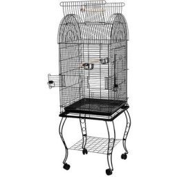 Dyhf - Cage pour Voliere Perch perroquets oiseaux 5959150cm - Noir