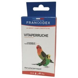 Vitaperruche aliment complémentaire pour oiseaux de cage et de volière Francodex Multicolor