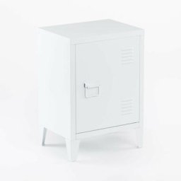Table d´appoint Casier en Métal Pohpli Sklum Blanc - Blanc
