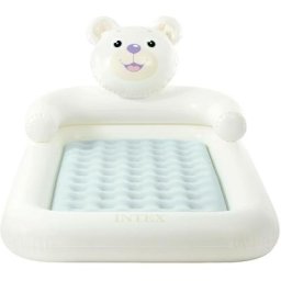 Intex - 66814NP Lit d'air BaerKidz avec pompe manuelle, 3-6 ans blanc D103052