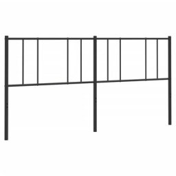 Vidaxl - Tête de lit métal noir 193 cm Black