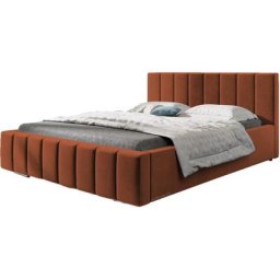 Lit rembourré avec tiroir de lit BoxSpring Lit 01 - 180x200 - Rust (trinity 25)