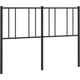 Vidaxl - Tête de lit métal noir 150 cm Black