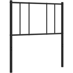 Vidaxl - Tête de lit métal noir 90 cm Black