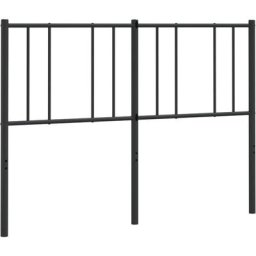 Vidaxl - Tête de lit métal noir 140 cm Black