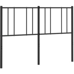 Tête de lit métal noir 135 cm vidaXL - Black