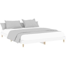 Cadre de lit blanc 120x200 cm bois d'ingénierie Vidaxl White