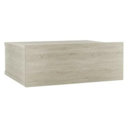 Les Tendances - Table de chevet suspendue 1 tiroir bois chêne clair Komen
