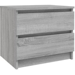 Table de chevet Sonoma gris 50x39x43,5 cm Bois d'ingénierie Vidaxl Sonoma gris