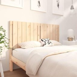 Tête de lit | Armoire de tête de lit 145,5x4x100 cm Bois massif de pin FR25795