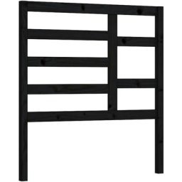 Vidaxl - Tête de lit Noir 96x4x104 cm Bois massif de pin Black